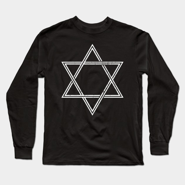 Hexagram Symbol Long Sleeve T-Shirt by marieltoigo